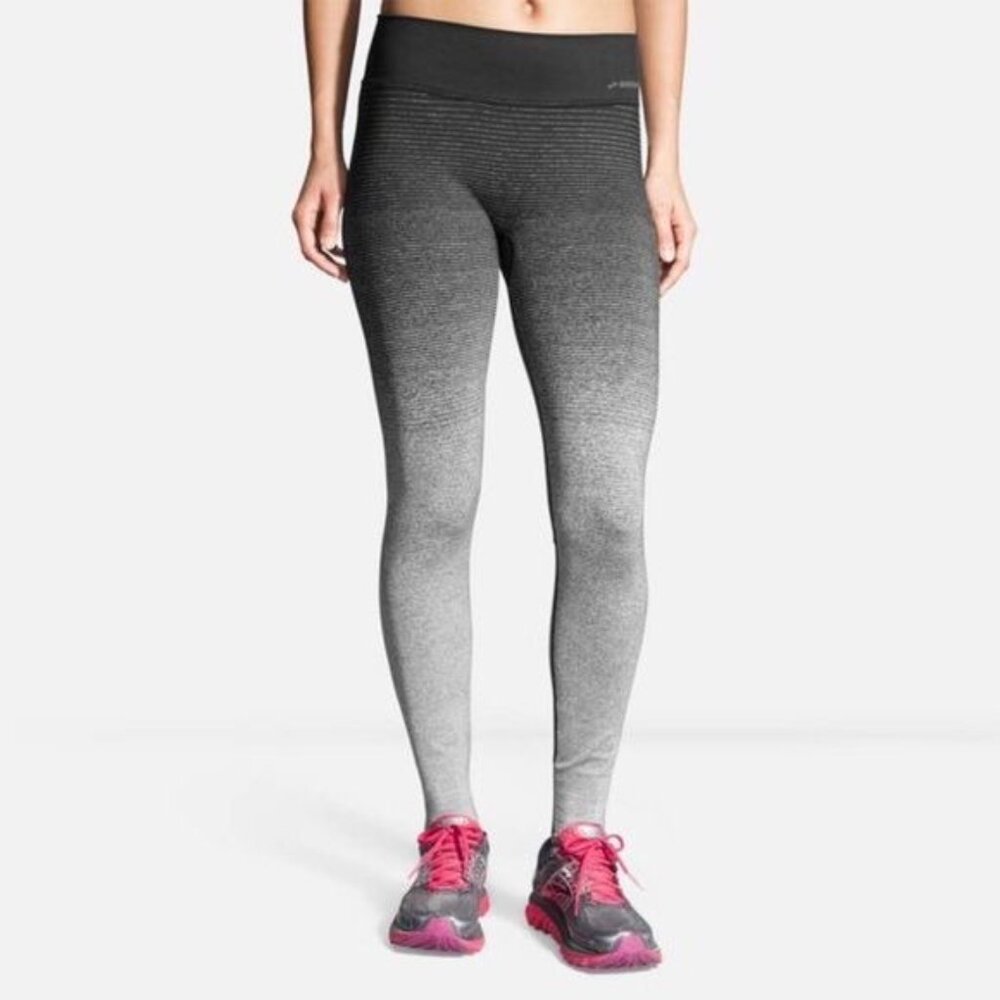 Brooks Streaker Ombre Running Workout Leggings Tights | Small